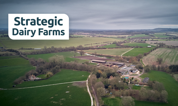AHDB Strategic Dairy Farm Wolfhall aerial image